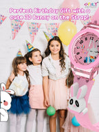 3D Cartoon Kids Analog Watch with 7 Multicolor LED Glowing Lights Pink Watch for Girls - ANS Billons