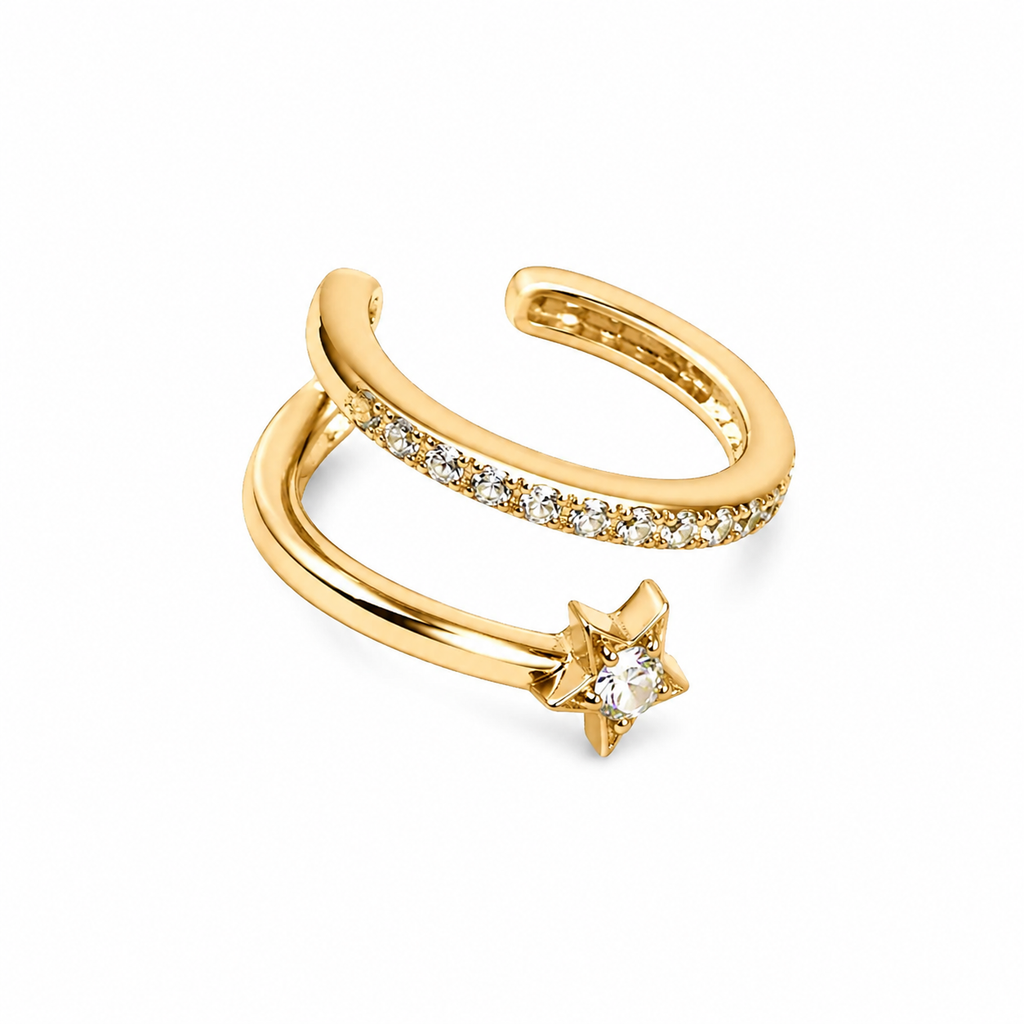Elegant Star Ear Cuff Earring