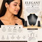 Elegant Heart Jewelry Set