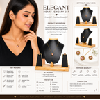 Elegant Heart Jewelry Set