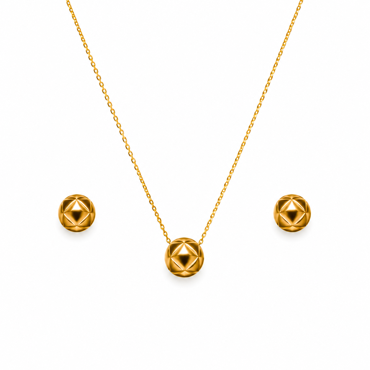 Elegant Geometric Pendant Jewelry Set