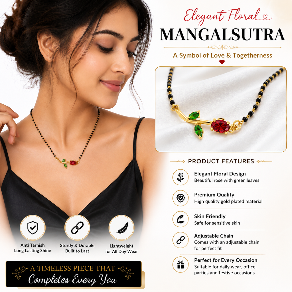 Premium Floral Mangalsutra
