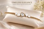 Elegant White Stone Women's Bracelet Watch