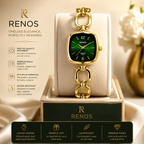 Elegant Emerald Green Sunray Dial watch