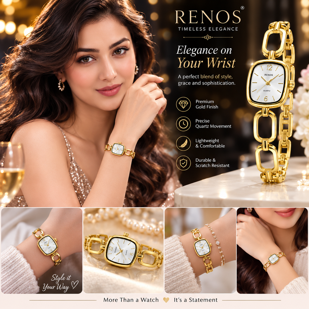 Elegant Square Dial Design watch