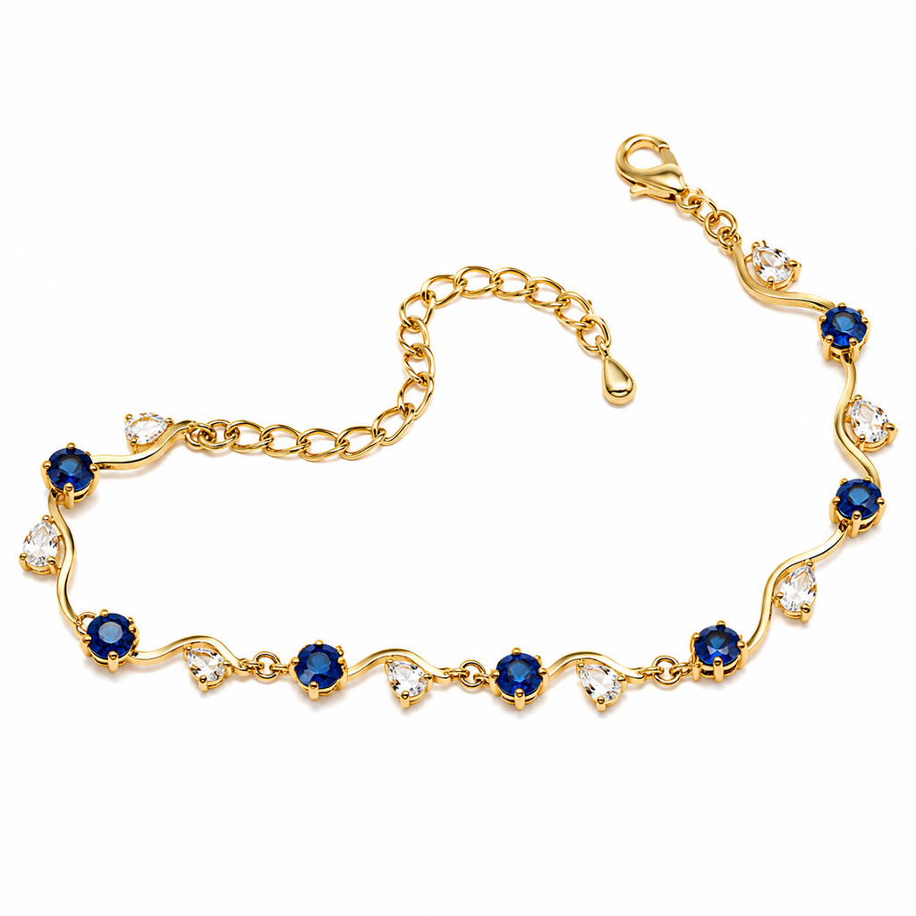Elegant Gold-Plated Adjustable Bracelet for Women