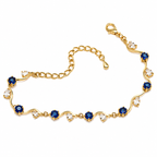 Elegant Gold-Plated Adjustable Bracelet for Women