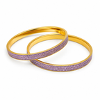 Elegant Gold Glitter Bangles for Women