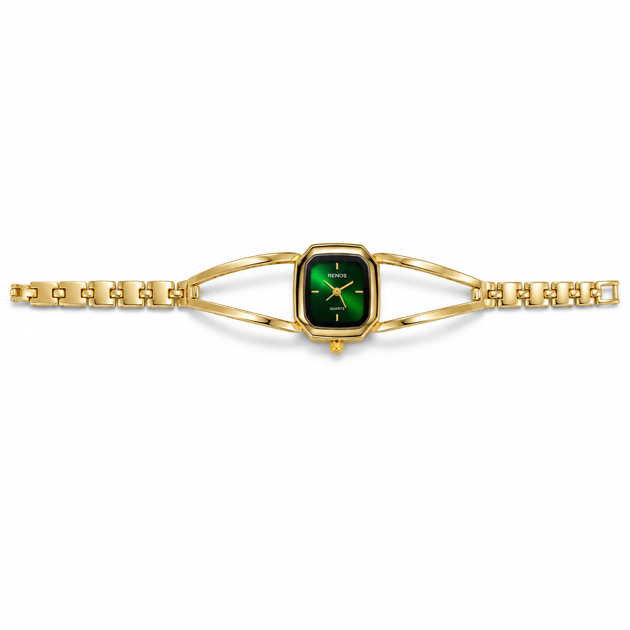 Elegant Emerald Green Sunburst Dial watch