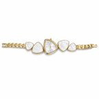 Elegant White Stone Women's Bracelet Watch