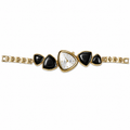 Elegant Black Stone Women's Bracelet Watch