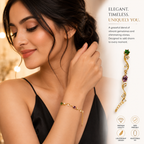Premium Gemstone Swirl Bracelet