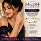 Premium Gemstone Swirl Bracelet