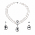 Luxury Pearl Necklace &amp; Earrings Set