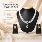 Luxury Pearl Necklace &amp; Earrings Set