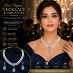 Luxury Pearl Necklace &amp; Earrings Set