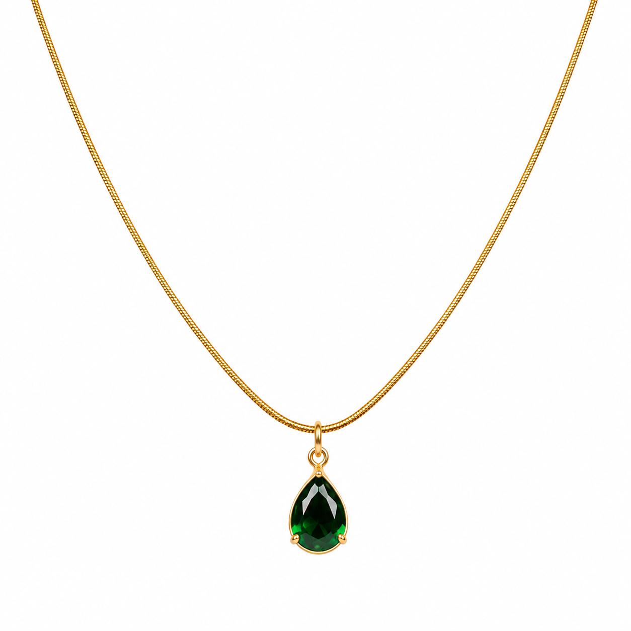 Elegant Teradrop Pendant Necklace
