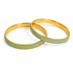 Elegant Gold Glitter Bangles for Women