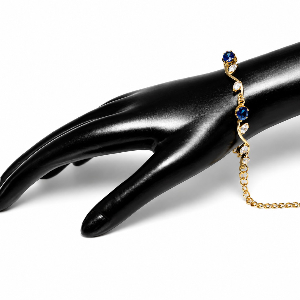 Elegant Gold-Plated Adjustable Bracelet for Women