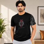 Men's Round Neck Printed T-Shirt | Premium Tencel Lycra Fabric | Street Wear Graphic Print | Half Sleeve Casual Tee