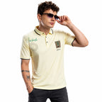 Men's Fancy Print Polo T-Shirt | Imported Tencel Lycra Fabric | Half Sleeve Collar T-Shirt | Soft Stretch Casual Wear