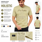 MENOLOGY Men's Round Neck Half Sleeve Graphic T-Shirt | HOLISTIC Collection | Imported Canvas Fabric | Regular Fit