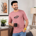 GRIEZ.MAN Men's Oversized Drop Shoulder Graphic Printed T-Shirt | Cotton Looper Fabric | Round Neck Half Sleeve | Canvas Print Style | Casual Streetwear