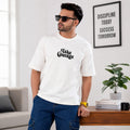 Griezman Men's Oversized Drop Shoulder T-Shirt | Cotton Looper | F&B Canvas Print | Half Sleeve Round Neck Casual Graphic Tee