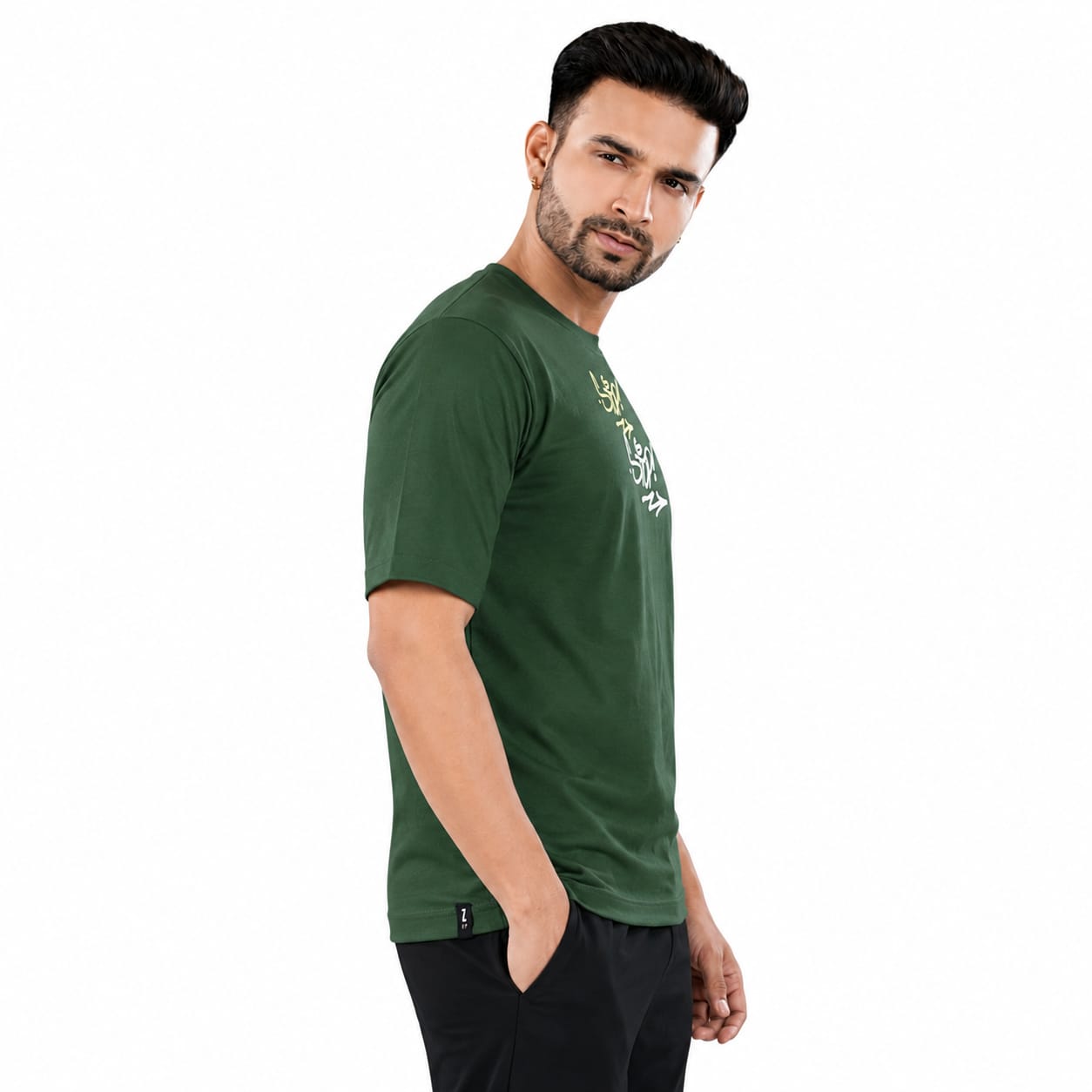 Griezman Men's Oversized Drop Shoulder T-Shirt | Cotton Looper Fabric | Graphic F&B Canvas Print | Round Neck Half Sleeve | Casual Streetwear