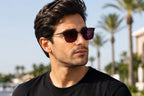 Ben Hunt Polarized S for Men & Women Sunglasses| 100% UV400 Protection Anti Glare Sunglasses | Semi-Rimless Browline | Premium Stylish Spectacles | Gradient Lens | Medium