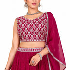 Women's Designer Embroidered Lehenga Choli with Dupatta – Party &amp; Wedding Wear