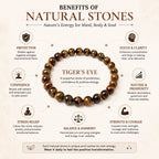 ANS BILLION Natural Tiger Eye Bracelet for Men &amp; Women