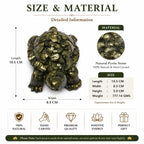 ANS BILLION Natural Pyrite Tortoise for Home &amp; Office Decor