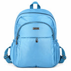 Silver Lightweight Backpack for Women & Girls | Water Resistant Casual Daypack | Spacious Multi-Compartment Travel, College & Office Bag | Sky Blue