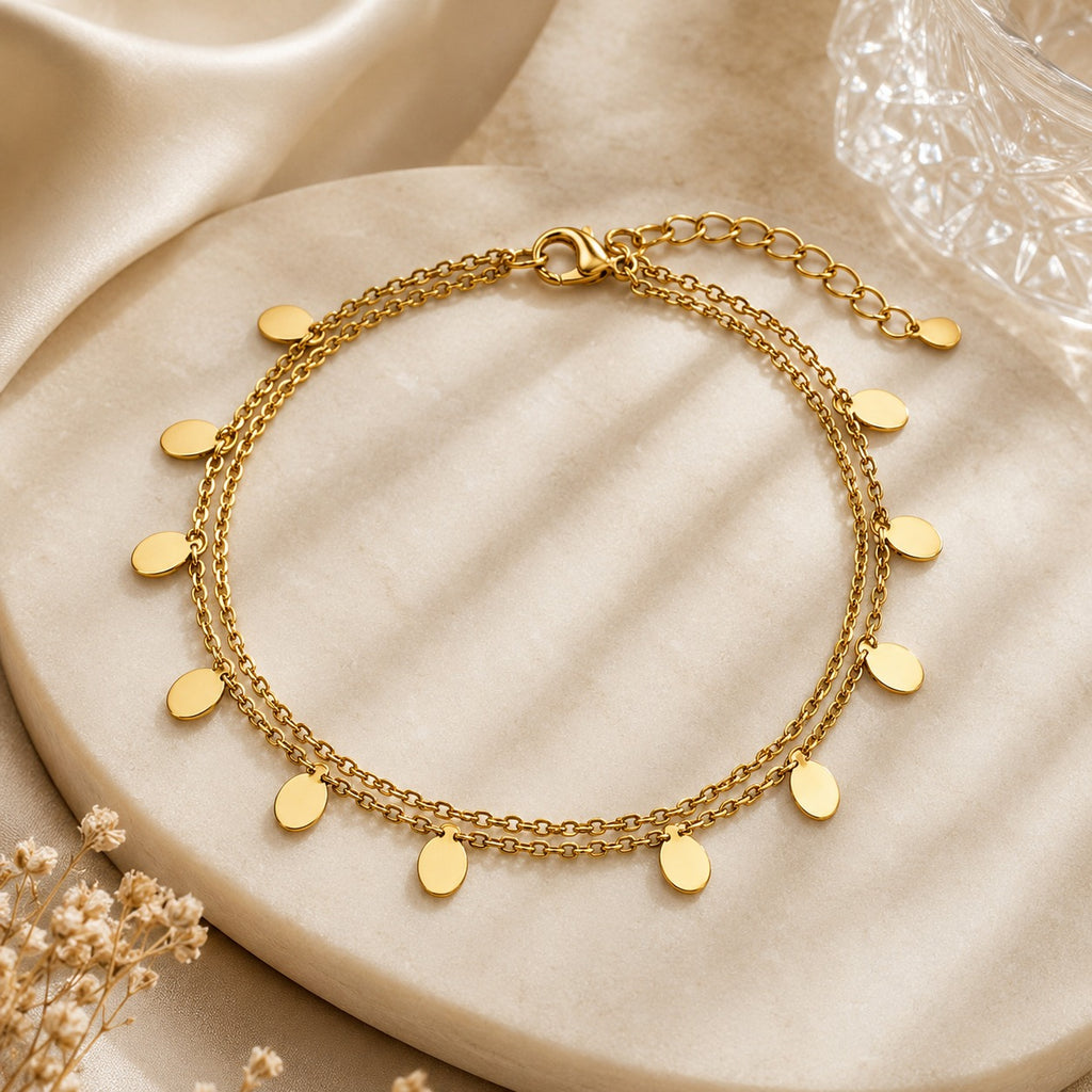 Gold Plated Charm Bracelet for Women