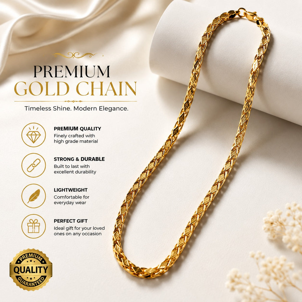 premium gold plated chain