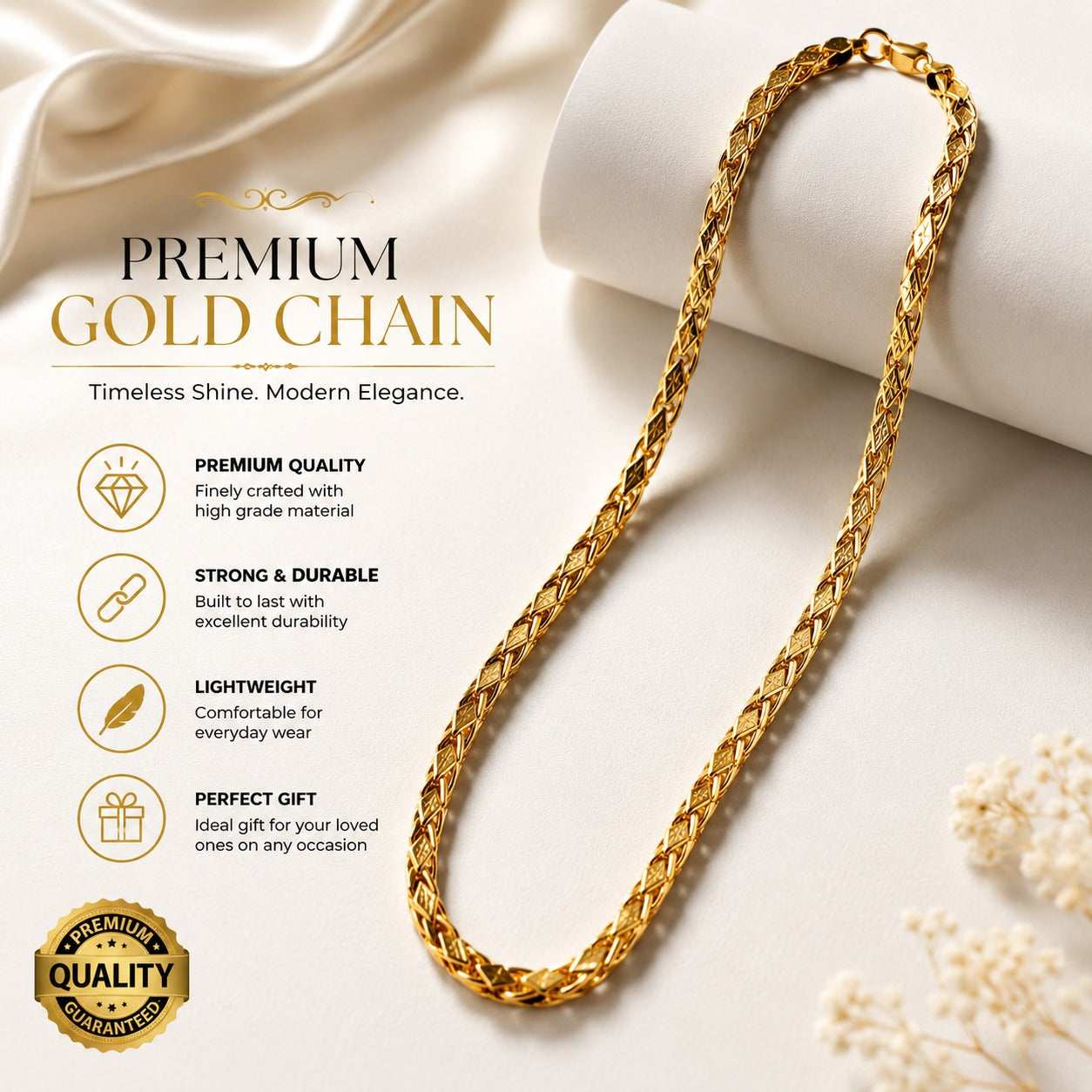 premium gold plated chain