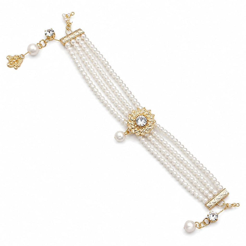Women's Multi-Layer Pearl Choker Necklace