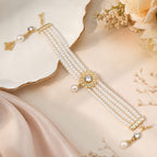 Women's Multi-Layer Pearl Choker Necklace