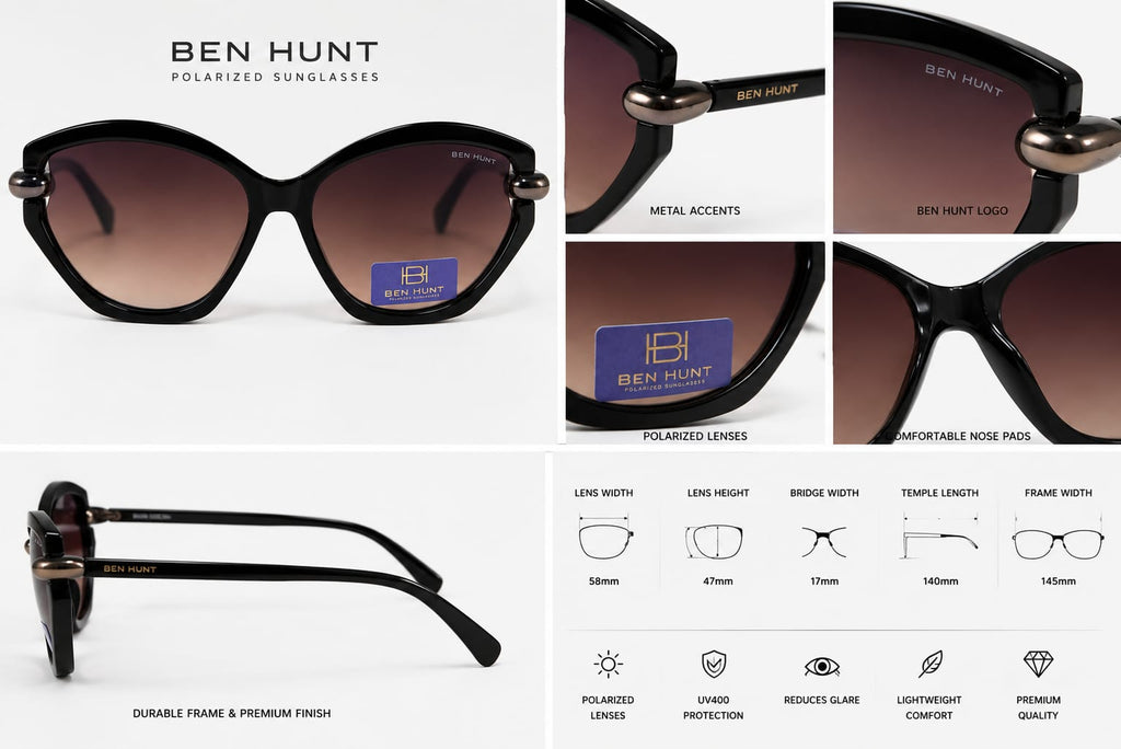 Upgrade your style with the ANS BILLION Premium Aviator Sunglasses for Men.