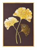 Golden Gingko Leaves Framed Canvas Painting For Home D̩cor - ANS Billons