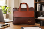 Premium Leather Laptop Briefcase for Men | Office Messenger Bag | Business Handbag - ANS Billons