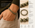 Pyrite Stone Healing Bracelet - 8MM - AEORA ROCKS INDIA ... - ANS Billons