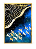Yooyu Luxury Wall Art Moon Golden Birds Mountain Canvas ... - ANS Billons